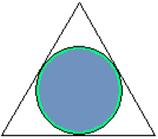 á  Un polígono circunscrito a unha circunferencia está situado fóra dela.