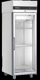 Glass Door Upright Freezers Technical Characteristics Armoires Congelateurs Avec Portes Vitrées Caracteristiques techniques Triple glazed Glass Door with self-closing mechanism at an angle of 4 o or