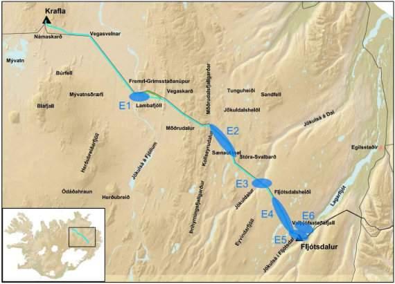 1 INNGANGUR Hér er fjallað um möguleika þess að hafa hluta af fyrirhugaðri háspennulínu, 220 kv Kröfulína 3, í jarðstreng.