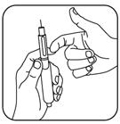 4. Βάλτε το φυσίγγιο μέσα στο στήριγμά του, και στη συνέχεια βιδώστε πάλι το στήριγμα του φυσιγγίου πάνω στο στυλό. (Προσέξτε να μην αγγίξετε το ελαστικό κάλυμμα που σφραγίζει το φυσίγγιο). 5.