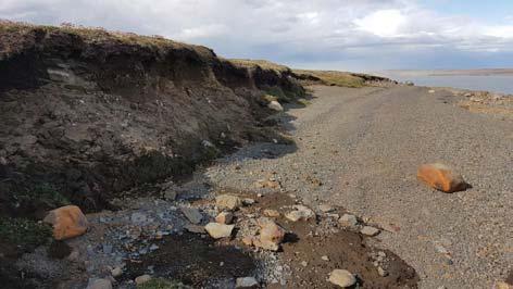 Landbrot á austurströnd Kringilsárrana sunnan Hrauka skv. ú ekt sumarið 2017. Nr.