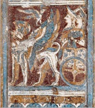 και στην τοιχογραφία της Πύλου, θα μπορούσε να ερμηνευθεί ως μια χειρονομία δέησης προς χθόνιες θεότητες.