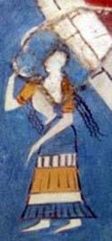 ΧΡΗΣΤΟΣ ΚΕΚΕΣ 7 Εικ. 9. Λεπτομέρεια της τοιχογραφίας του «ιερού άλσους και χορού». Κνωσός, ΜΜ ΙΙΙΒ/ΥΜ ΙΑ περίοδος (περ. 1600 π.χ.) (http://etc.ancient.