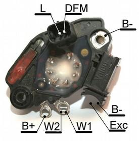 Audi, Citröen,Peugeot, Seat,Škoda, VW E15G-14V Replaces Valeo 20,0 500 E15GA-14V Replaces Valeo 439 515,521, Length of bolt 23,5 mm SG7S015,016 SG8B021,022, SG9B063,064,066,067, 859