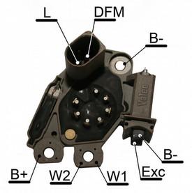 SG15L020,027,023,033,034, Remy 593 666 Valeo-motorola 9RC7108 254 1952, 593 316,411,666,689,813 YM1620,YR1615PF Renault 7701 049 500; Gauss 504 E15I-14V Replaces Valeo 20,0 500