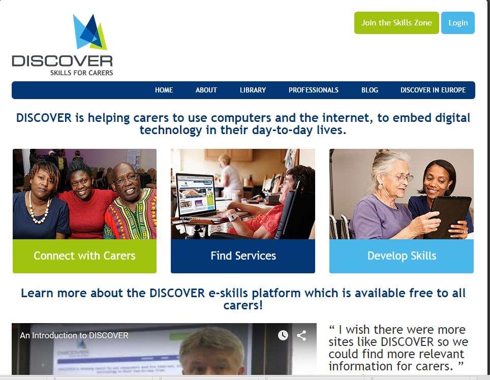 DISCOVER project: upgrading carer skills Εικονικά σενάρια για έμπρακτη απόκτηση γνώσης από τους
