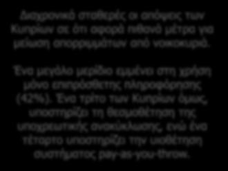 Επιλογές διαχείρισης μείωσης απορριμμάτων Διαχρονική σύγκριση Ερ.11: Η Κύπρος παράγει κατά κεφαλήν τα περισσότερα σκουπίδια στην Ευρώπη.