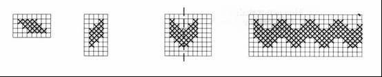 2145 Σταυροβελονιά Ακολουθεί περιγραφή του τρόπου µε τον οποίο τα µοτίβα κεντήµατος τροποποιήθηκαν για να δηµιουργήσουν το κάθε σχέδιο χωριστά.