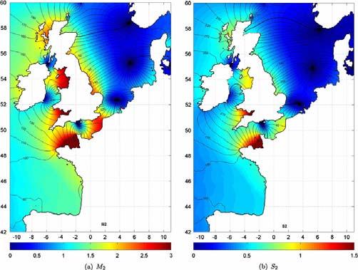 Αμφιδρομικό σύστημα της παλιρροιακής συνιστώσας Μ2 στη Βόρεια Θάλασσα Η παλιρροιακή ασυμμετρία αυξάνεται κατά μήκος της κατεύθυνσης διάδοσης (στις θέσεις Ι-ΙV).