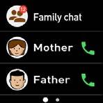 Κλήση Κλήση σε μέλος οικογένειας Για να προβάλετε τις οικογενειακές επαφές, σαρώστε προς τα αριστερά από την Αρχική οθόνη και επιλέξτε Οικογένεια.