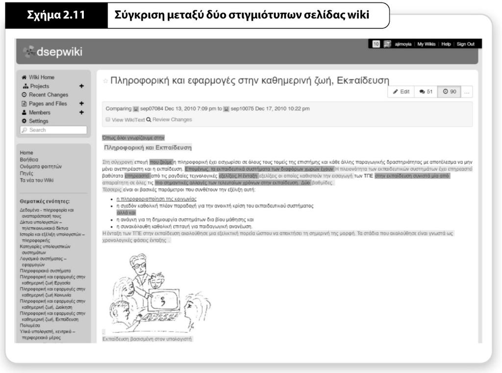 Σύγκριση μεταξύ δύο στιγμιότυπων σελίδας