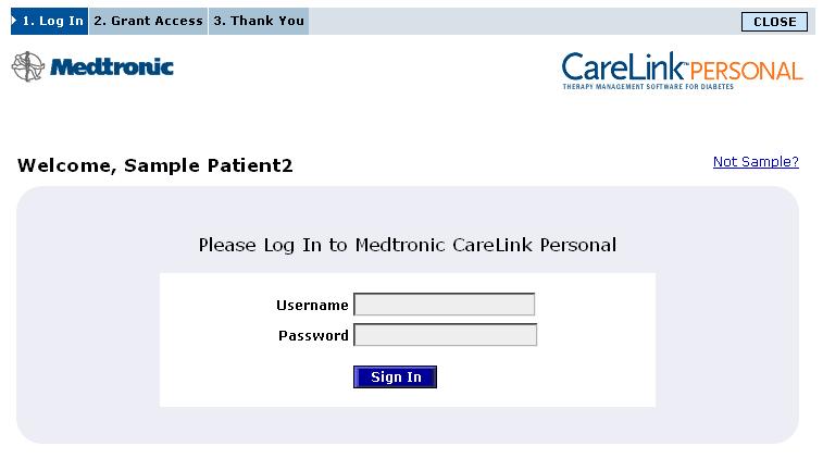 Povezivanje sa sustavom CareLink Personal (nije obavezno) Uz dopuštenje bolesnika možete uspostaviti vezu s njegovim ra unom u sustavu CareLink Personal.