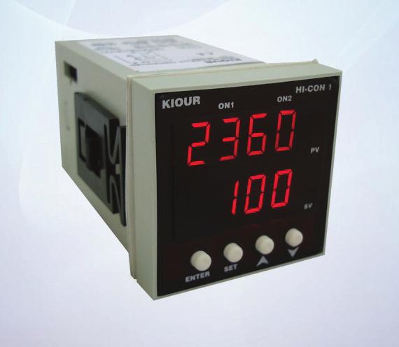 10 HI-CON1 Θερμοστάτης για J, K, PT100, 0 20mA, 4 20mA Μια πολλαπλή είσοδος για επιλογή αισθητήριων J, K, PT100 (2 ή 3 καλωδίων) ή 0 20mA, 4 20mA με ανάλυση των ma σε 2000 μονάδες Λειτουργία ψύξης