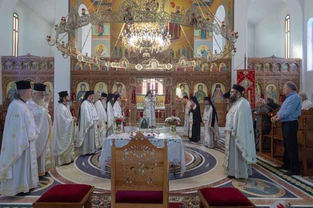Κυπριανό, ὁ ὁποῖος εἶχε συλλειτουργοὺς τὸν Θεοφ. Ἐπίσκο πο Γαρδικίου κ. Κλήμεντα, τὸν Ἡγούμενο τῆς Μονῆς Ἀρχιμ. π. Θεοδόσιο, ὡς καὶ ἀρκε τοὺς Κληρικοὺς τῆς τοπικῆς Μητροπόλεως.
