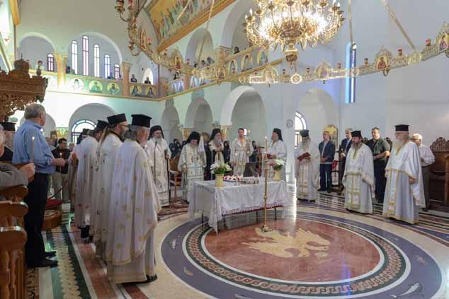 Λειτουργίας, τελέσθηκε ἱερὸ Μνημό συνο γιὰ τὴν ἀνάπαυσι τῆς ψυχῆς τοῦ κεκοιμημένου πολυφιλήτου Σεβ.