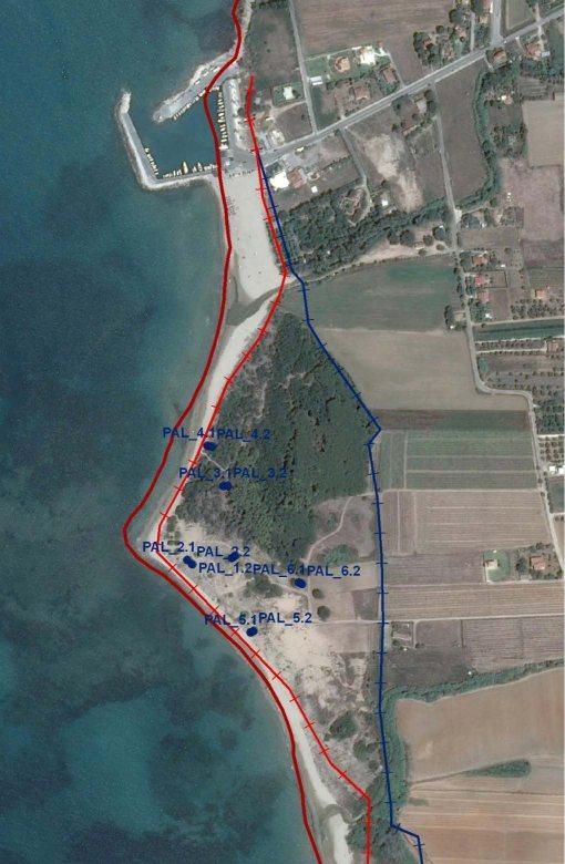 Δορυφορική εικόνα 2014 Η κατασκευή του αλιευτικού καταφυγίου έχει διακόψει την ομαλή μεταφορά με το