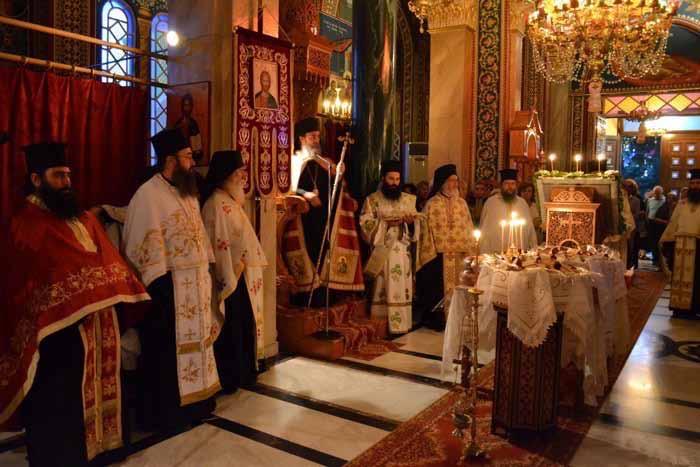 Θεοτόκου Πάρνηθος, στοὺς Θρακομακεδόνες Ἀττικῆς. Χοροστάτησε ὁ οἰκεῖος Ἱεράρχης Σεβ. Μητροπολίτης Ἀττικῆς καὶ Βοιωτίας κ. Χρυσόστομος καὶ συγχοροστάτησε ὁ Σεβ. Μητροπολίτης Ὠρωποῦ καὶ Φυλῆς κ.