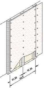 3 F122 00 3 F120 75 3 F120 76 3 F120 77 3 F120 78 Aluminijske spojne cijevi tvornički su uklještene u prethodno izfrezane utore ploča iz vlaknastog gipsanog materijala.