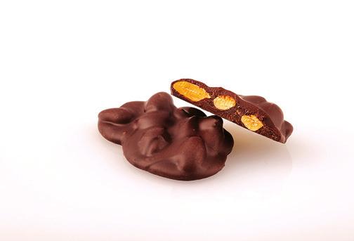 Amaretti Κωδικός: 111001 Κρέμα σοκολάτας, πραλίνα αμυγδάλου λευκή, καρπός βύσσινου & σοκολάτα υγείας.