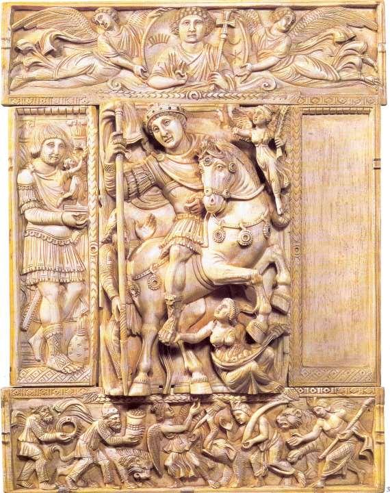 Ελεφαντοστό Barberini, φύλλο διπτύχου, α