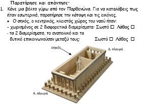 Είναι ζνασ μαρμάρινοσ ναόσ περίπτεροσ επειδι είχε κίονεσ και ςτισ 4 πλευρζσ.