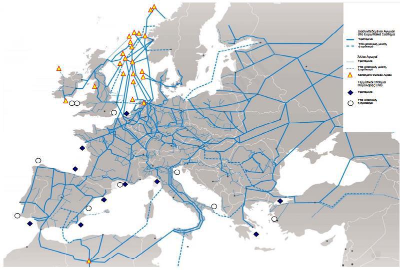 ξάηα 9: υλππαρεσ έε υκ αΰπΰυθ γ : Eurogas statistical report 2015 δ αΰπΰκέ η αφκλϊμ έθαδ ξαζτί δθκδ η πέ β ζ δ κυλΰέαμ 80 bar εαδ κπκγ κτθ αδ ίϊγκμ 2-2,5 m ηϋ α κ Ϋ αφκμ.