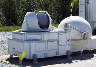 SLR teleskop TLRS Transportable Laser Ranging System i