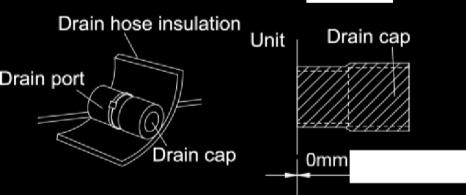(11) There is adhesive on one side of the insulation so that after removing the protective paper over it the insulation can be directly attached to the drain hose. 3.2.6.