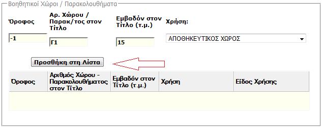 Εικόνα 20 Ο χρήστης μπορεί, οποιαδήποτε στιγμή, να διαγράψει ή να διορθώσει κάποιο καταχωρισμένο παρακολούθημα.