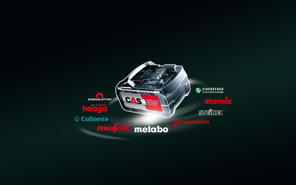 Created by www.reddot.gr Το σύστημα Cordless Alliance System (CAS) είναι μια συμμαχία κορυφαίων εμπορικών ηλεκτρικών εργαλείων.