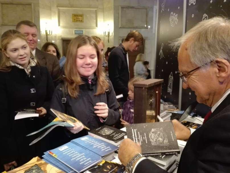 Signing books in the All Russia Science