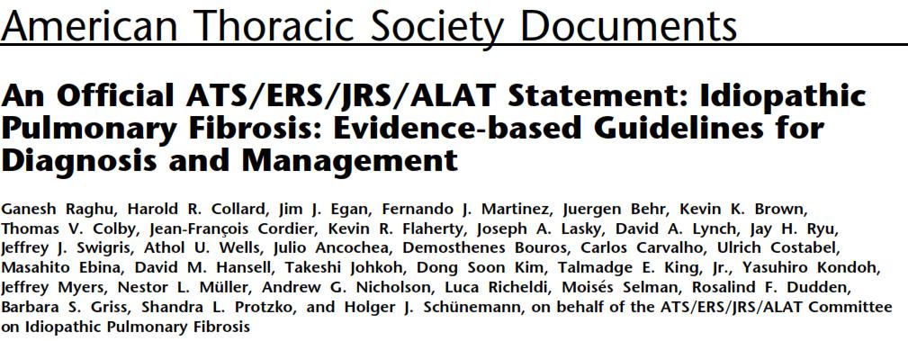 ATS/ERS 2011 Vote: 4 for the use of BAL, 18