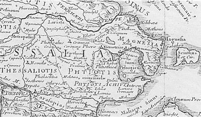 χάρτη της αρχαίας Ελλάδος