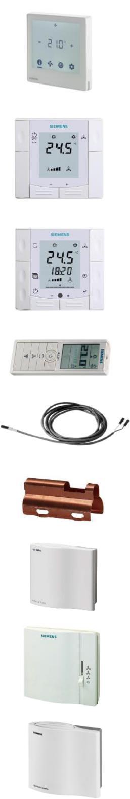 1.13 Θερμοστάτες για fan coils - Διακόπτης 3 ταχυτήτων - Ελεγκτής ποιότητας αέρα RDF800 Ημιεντοιχιζόμενος θερμοστάτης χώρου με μεγάλη φωτιζόμενη οθόνη αφής, AC 230 V, για fan coils και εφαρμογές