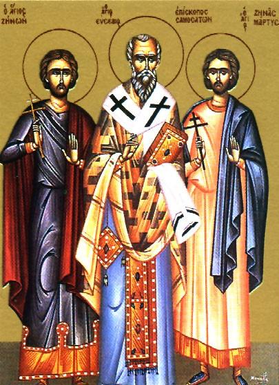 Saint Zenas was the servant of Saint Zeno. They lived in the Arabian city of Philadelphia, and led a pious life.