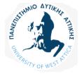 Πανεπιστήμιο Δυτικής Αττικής Σχολή Διοικητικών, Οικονομικών & Κοινωνικών Σπουδών Τμήμα Λογιστικής και