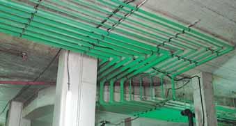 Razdjelne cijevi Unaprijed sastavljeni elementi: posebna konstrukcija omogućuje podnu i zidnu ugradnju (npr.