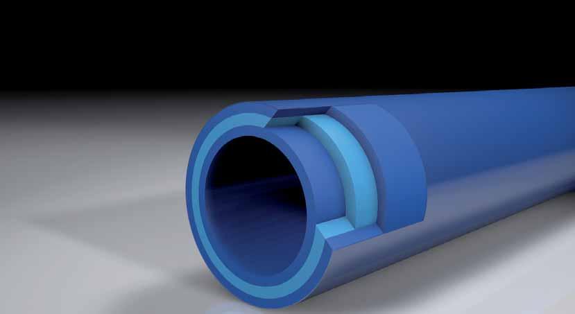 blue pipe aquatherm blue pipe ot PP-R sloj fazer sloj PP-R sloj difuzijska barijera za kisik aquatherm blue pipe ot S OMOTOM NEPROPUSNIM ZA KISIK!