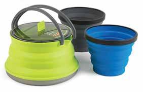 4L, 1 X-Bowl, 1 X-Mug) Orange Pot, Pacific Blue Bowl, Grey Mug Πτυσσόµενο σετ για καφέ και κακάο.