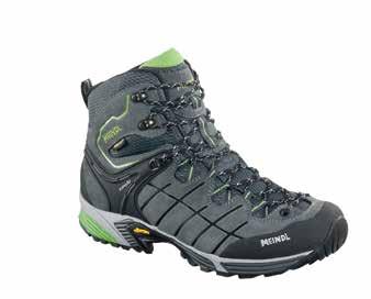 Gomera GTX Kansas GTX 650 gr 750 gr 06 07 έρµα: Nubuck/Suede Μεµβράνη: Gore-Tex Πάτος: Air-Active Σόλα: Meindl Multigrip 199,90 2809-47 έρµα: Nubuck Μεµβράνη: Gore-Tex Πάτος: Air-Active Σόλα: Meindl