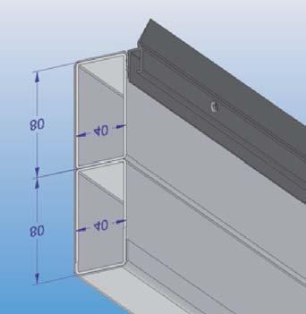 Backside) H A = H 1 + 160 mm H B = HA - 550 mm