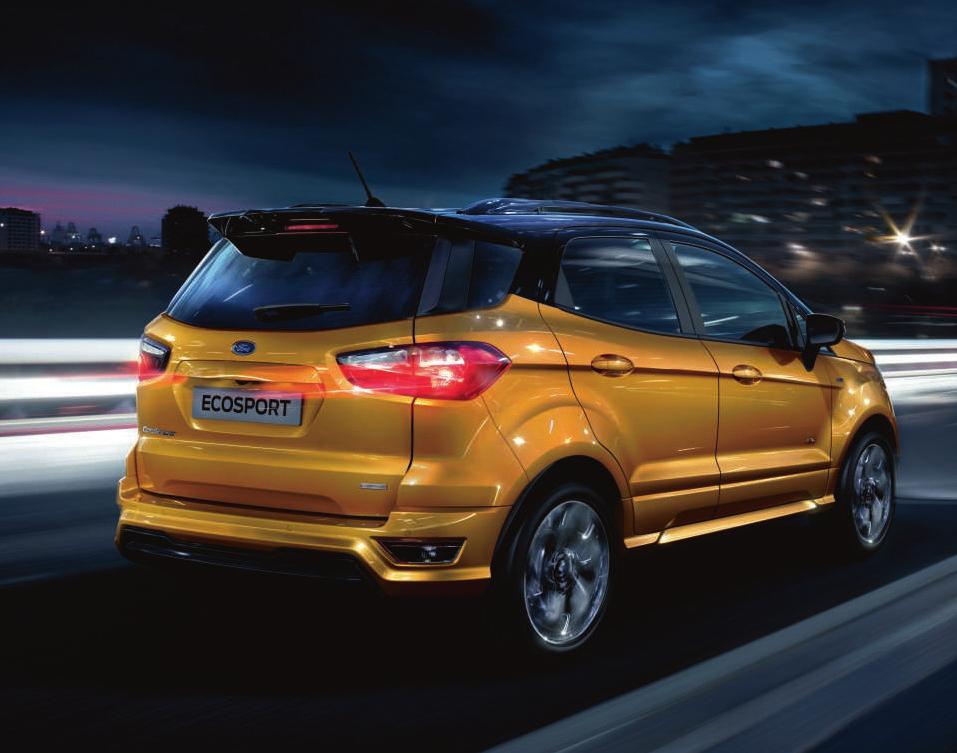 Με σπορ στυλ. EcoSport ST-Line Το ST-Line διαθέτει όλη τη δυναμική πρακτικότητα του Ford EcoSport και επιπλέον ένα ελκυστικό σπορ στυλ.