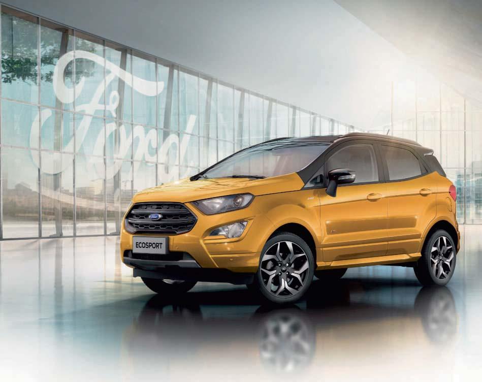 ..28 Επενδύσεις EcoSport...29 Αξεσουάρ...30 Προδιαγραφές... 32 Διαστάσεις και χωρητικότητα...34 Επόμενα βήματα...36 Trend...20 Business.......................................21 Titanium...22 ST-Line.