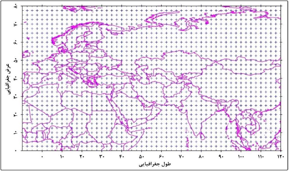فصلنامهی علمی - پژوهشی فضای جغرافیایی سال هفددهم شمارهی 58 تابستان 1396 306 ایاالتمتحده امریکا ( )NCEP/NCAR تهیه شده است (.