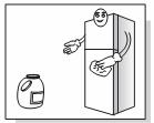 Ράφια πόρτας κατάψυξης Προσπαθήστε να µην τοποθετείτε τρόφιµα που µπλοκάρουν όλες τις οπές εξαερισµού που βρίσκονται στο κάτω µέρος των ραφιών στην πόρτα της κατάψυξης.