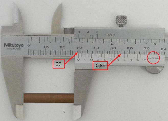 Ακρίβεια του οργάνου μέτρησης Η ακρίβεια ενός οργάνου προσδιορίζεται από την μικρότερη υποδιαίρεση της κλίμακας μέτρησης του.