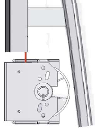 ΔΙΑΣΤΑΣΕΙΣ ΟΔΗΓΩΝ GUIDES DIMENSIONS 300 mm (H 1<3300) 380 mm (H 1>3300) ΚΑΘΕΤΗ VERTICAL (Η = H + 500) 2min 1 H A= 2H 1 + 300 H B= HA mm H2 HB Ο κάθετος οδηγός τοποθετείται σε αποστάσεις από την κάσα