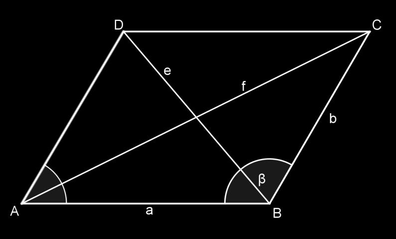 2. Duljine stranica paralelograma jednake su 32 cm i 38 cm, a duljina jedne dijagonale je 27 cm.
