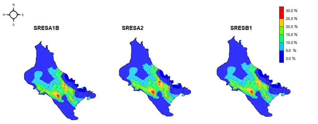 Αποτελέσματα Διαφορές Συγκέντρωσης Νιτρικών εξαιτίας της κλιματικής