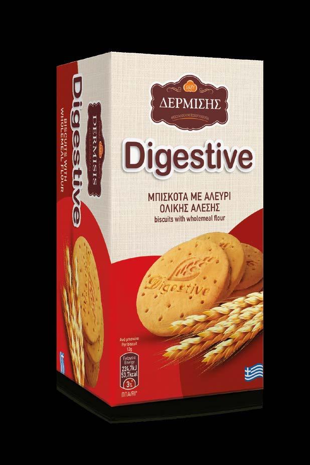 αλεύρι ολικής άλεσης και γλυκαντικά Sugar Free Digestive